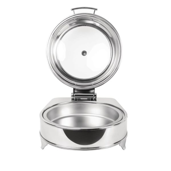 Round Glass Lid. Capacity: 6Ltr