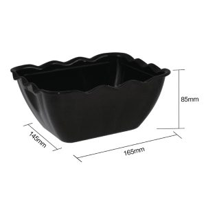 Kristallon Salad Crocks 750ml Black
