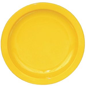 Kristallon Polycarbonate Plates Yellow 172mm (Pack of 12)