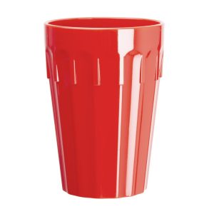 Kristallon Polycarbonate Tumblers Red 260ml (Pack of 12)