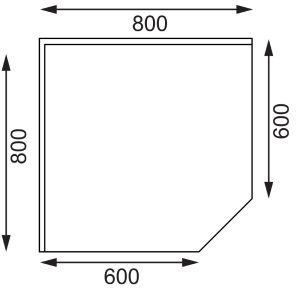 Size: 960(H) x 800(W) x 600(D)mm. With galvanised undershelf