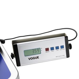 Capacity: 66lbs. Wall-mountable LCD display.