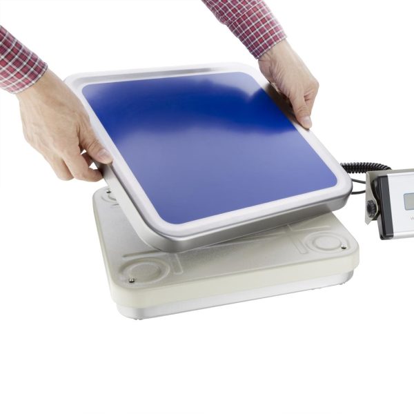 Capacity: 66lbs. Wall-mountable LCD display.