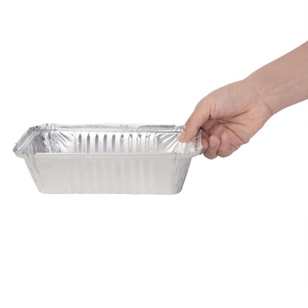 Nisbets Essentials Foil Containers and Lids 250ml (Pack of 50)