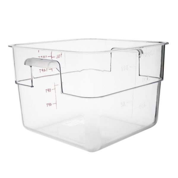 Hygiplas Polycarbonate Square Storage Container 10Ltr