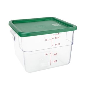 Hygiplas Square Food Storage Container Lid Green Large