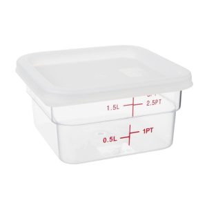 Hygiplas Square Food Storage Container Lid White Small