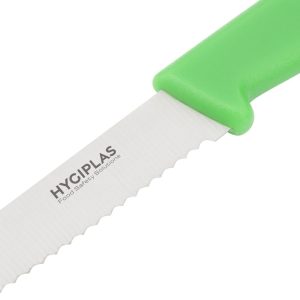 Blade length: 4". Weight: 20g. Green for salads and fruits