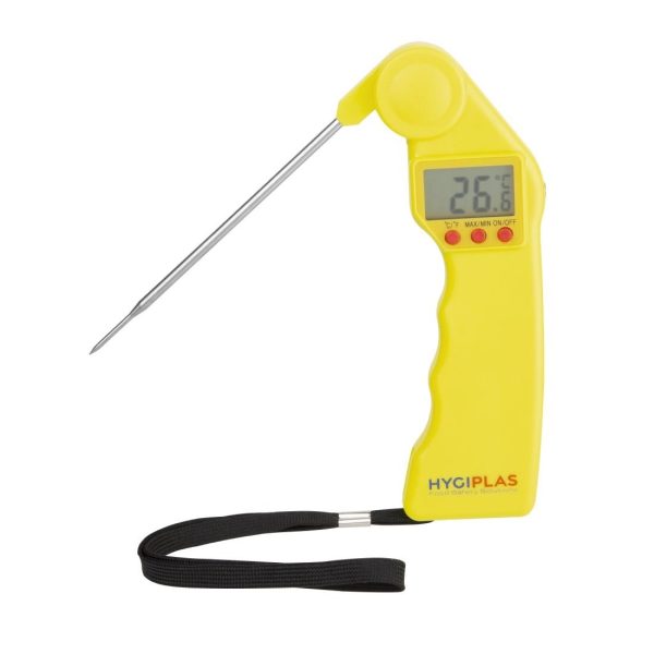 Range: -50 to +300°C. Suitable for use with cooked meat.
