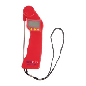 Range: -50 to +300°C. Suitable for use with raw meat.