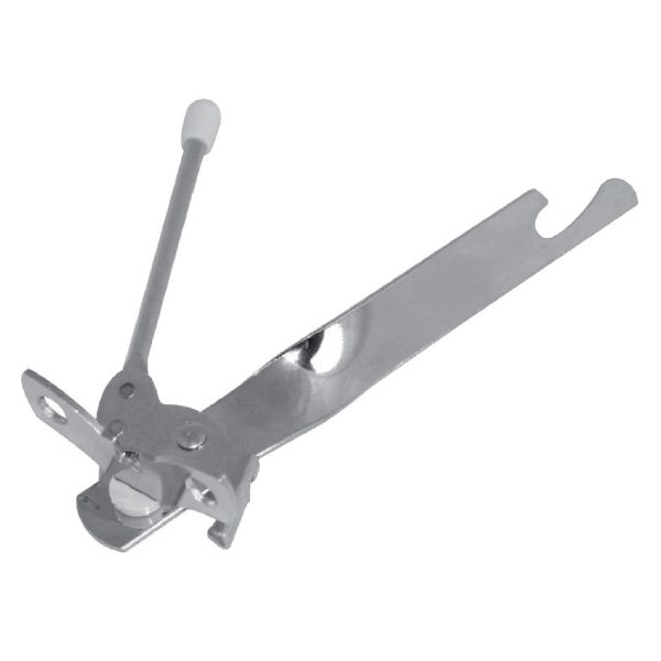 Stainless steel. Features bottle opener.