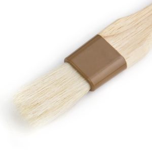 25mm wide bristles. Wooden handle