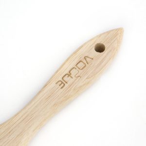 25mm wide bristles. Wooden handle