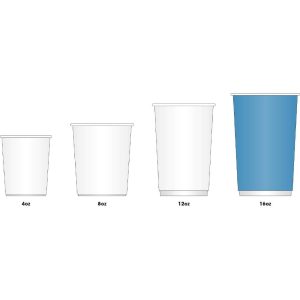 Fiesta Ripple Wall Takeaway Coffee Cups Black 455ml / 16oz (Pack of 500)