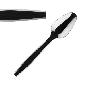 Fiesta Heavy Duty Disposable Plastic Teaspoons Black (Pack of 100)