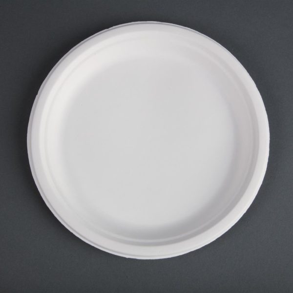 260(Ø)mm | 10 1/4". Pack Quantity: 50Fiesta Green compostable products, working towards a greener food to go solution for businesses and consumers. Made from recycled, waste sugarcane they are fully compostable. They emit less carbon during production and will commercially compost in 12 weeks. Ideal for take away businesses, festivals, food markets, mobile caterers or home consumers who have large gatherings.