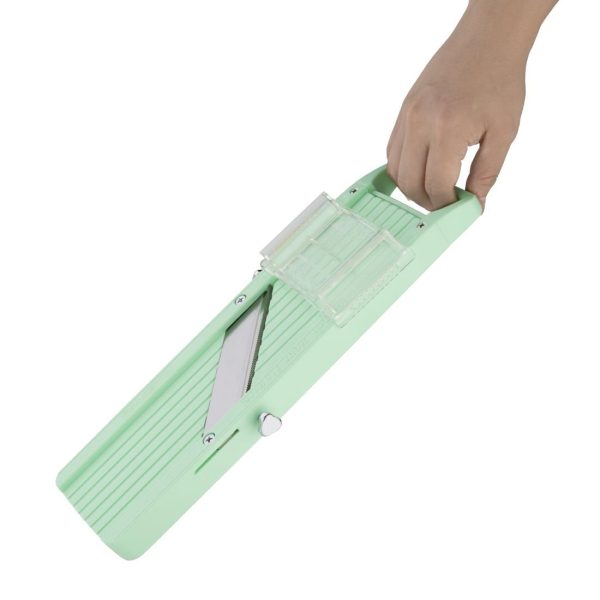 Safety guard and interchangeable blades included.