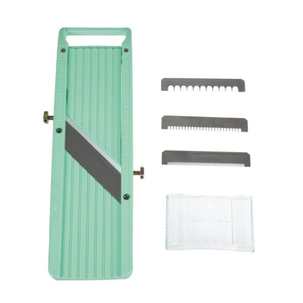 Safety guard and interchangeable blades included.