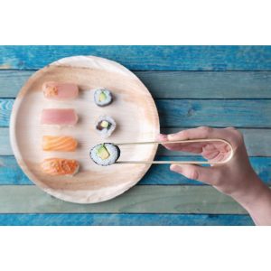 Fiesta Green Biodegradable Mini Bamboo Tongs (Pack of 50)