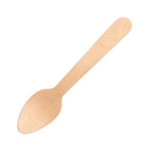 Fiesta Green Biodegradable Wooden Teaspoons (Pack of 100)