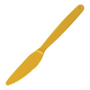 Kristallon Polycarbonate Knife Yellow (Pack of 12)