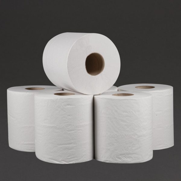 2-Ply. Roll Length: 120m. Pack Quantity: 6