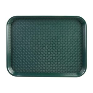 Kristallon Small Polypropylene Fast Food Tray Green 345mm