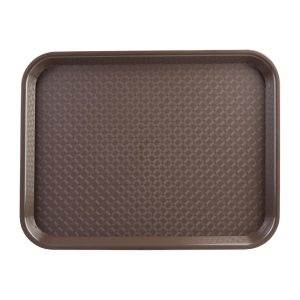 Kristallon Small Polypropylene Fast Food Tray Brown 345mm