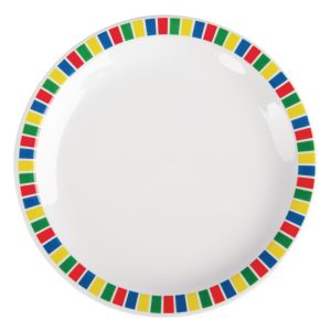 Kristallon Fairground Melamine Side Plates 160mm (Pack of 12)