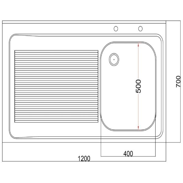 Size: 1200(W) x 700(D)mm | Fully Assembled