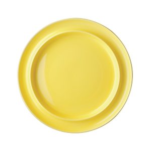 Kristallon Heritage Raised Rim Plates Yellow 252mm (Pack of 4)