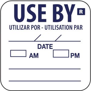 Vogue Removable Use By Labels (Pack of 1000)
