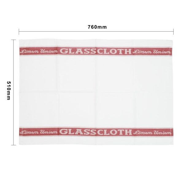 White with Red Border. Size: 30 x 20"