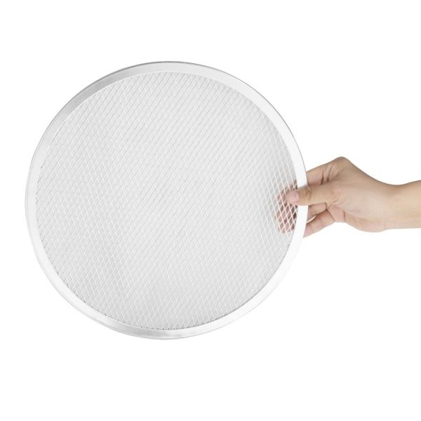 Size: 304.8(Ø)mm. Material: Aluminium. Flat base