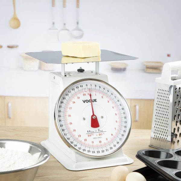 Capacity: 44lbs. Large, easy to read dial.