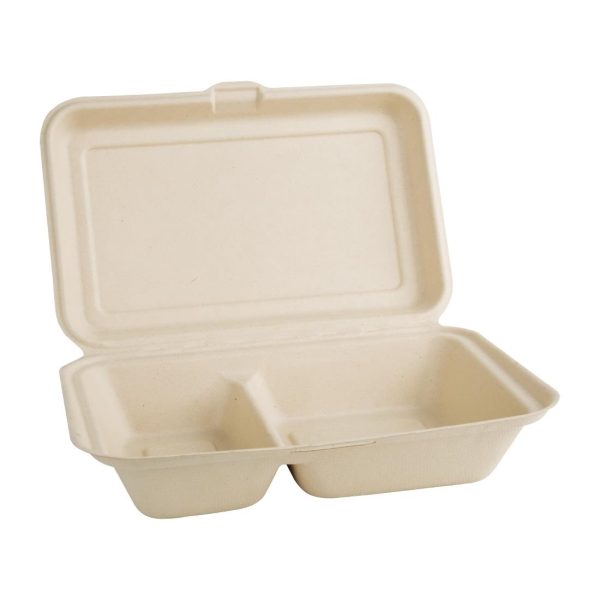 165(W) x 253(D)mm | 6 1/2 x 10". Pack Quantity: 200Fiesta Green compostable products, working towards a greener food to go solution for businesses and consumers. Made from recycled, waste sugarcane they are fully compostable. They emit less carbon during production and will commercially compost in 12 weeks. Ideal for take away businesses, festivals, food markets, mobile caterers or home consumers who have large gatherings.