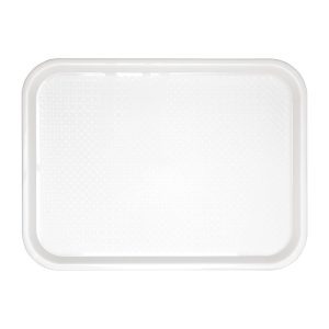 Kristallon Polypropylene Fast Food Tray White Small 345mm