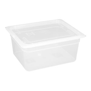 Vogue Polypropylene 1/2 Gastronorm Container with Lid 150mm (Pack of 4)