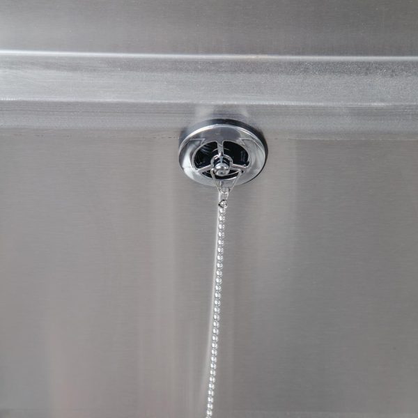 Size: 550(H) x 500(W) x 500(D)mm. With splashback