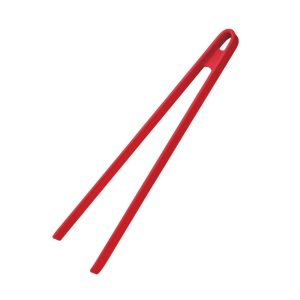 Kitchen Craft Silicone Tweezer Tongs Red 11"