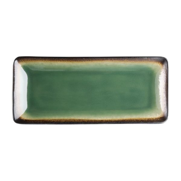 245(W) x 110(D)mm. Green with black base