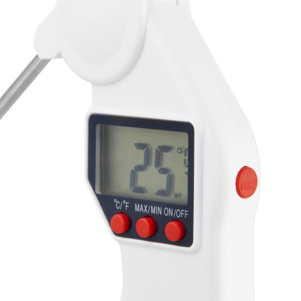 Range: -50°C to +300°C. Suitable for use with bakery and dairy products.