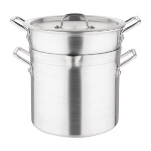 Vogue Aluminium Double Boiler Pan 10Ltr