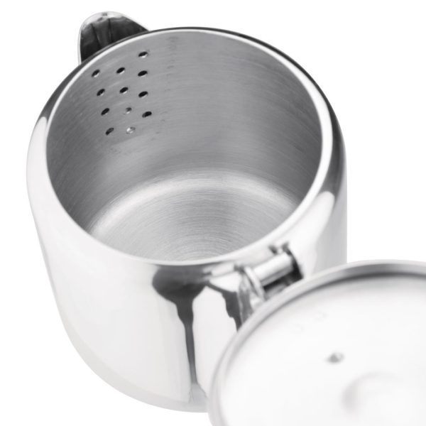 Bring a stylish shine to your beverage service with the Olympia Concorde Stainless Steel range. Made with a high-polish, mirror finish these boasts an elegant look that'll add a touch of class to the presentation of your hot drinks. A double-layer, heat-resistant handle keeps these cool to the touch too - ensuring staff and customers stay safe when handling hot liquids.