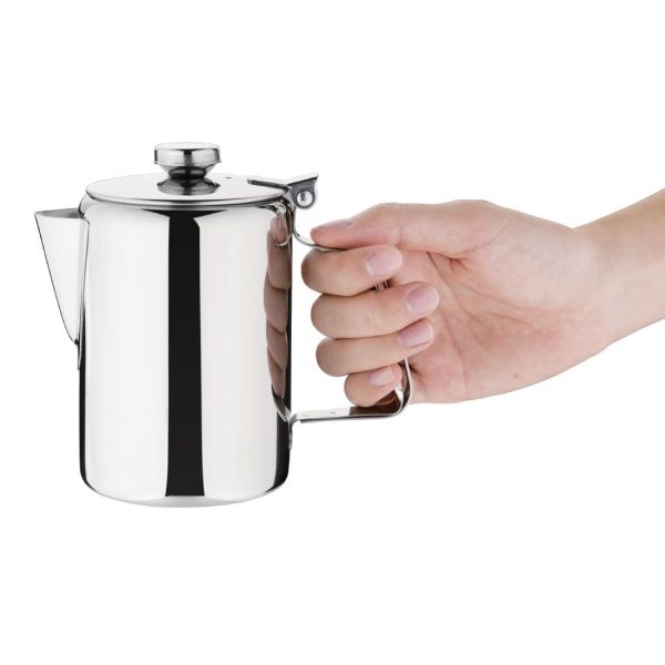 Bring a stylish shine to your beverage service with the Olympia Concorde Stainless Steel range. Made with a high-polish, mirror finish these boasts an elegant look that'll add a touch of class to the presentation of your hot drinks. A double-layer, heat-resistant handle keeps these cool to the touch too - ensuring staff and customers stay safe when handling hot liquids.