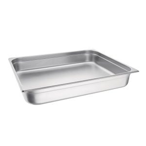 Vogue Stainless Steel 2/1 Gastronorm Pan 100mm