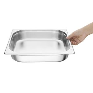 Capacity: 5.5Ltr. GN 2/3. Two Third Size. Depth: 65mm.