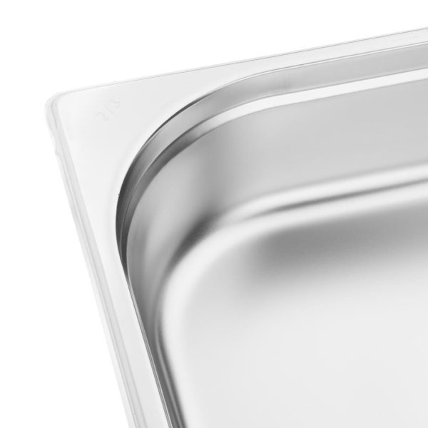 Capacity: 5.5Ltr. GN 2/3. Two Third Size. Depth: 65mm.