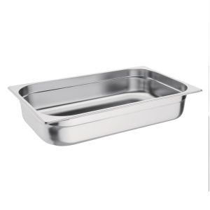 Vogue Stainless Steel 1/1 Gastronorm Pan 100mm