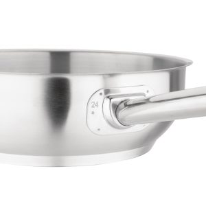 Size: 240(Ø)mm. Material: Stainless Steel. Induction Compatible